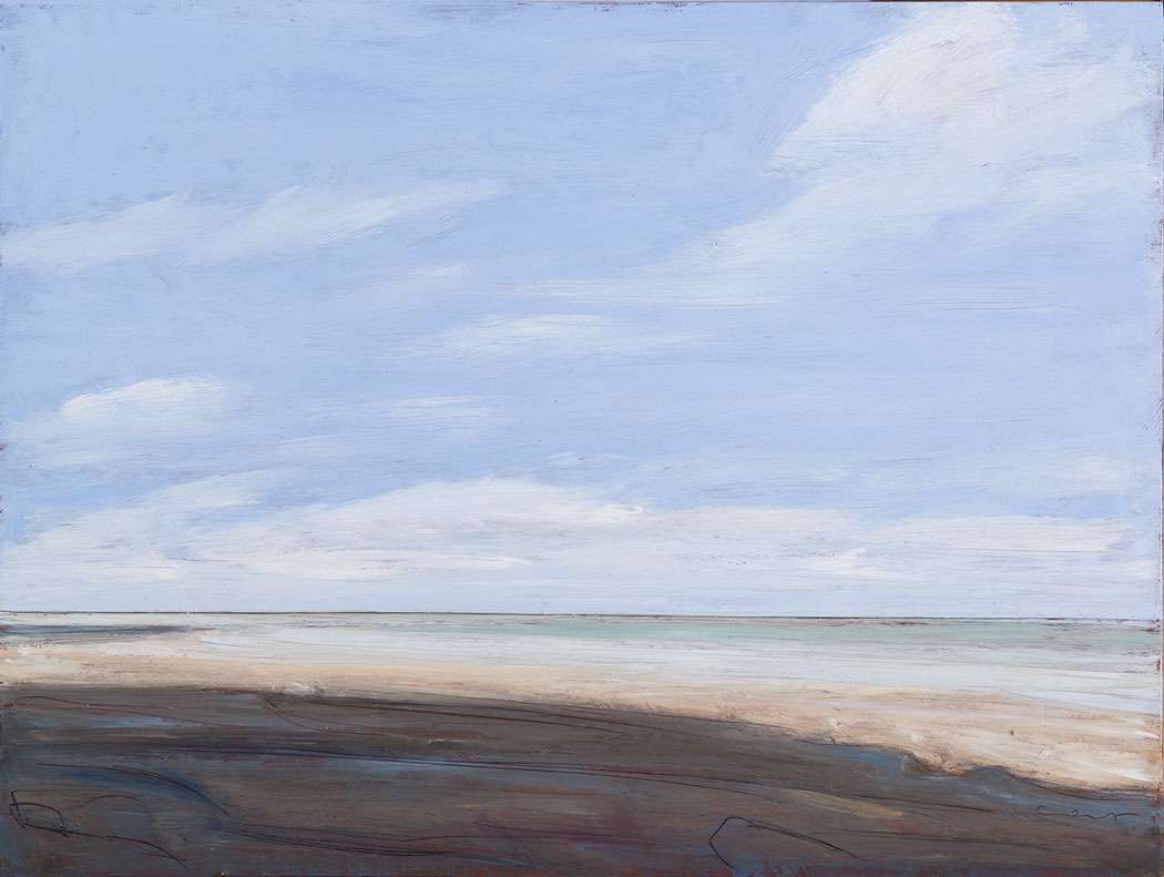 Peinture à l'huile sur bois de la mer