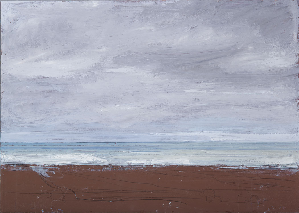 Peinture à l'huile de la mer de Ault