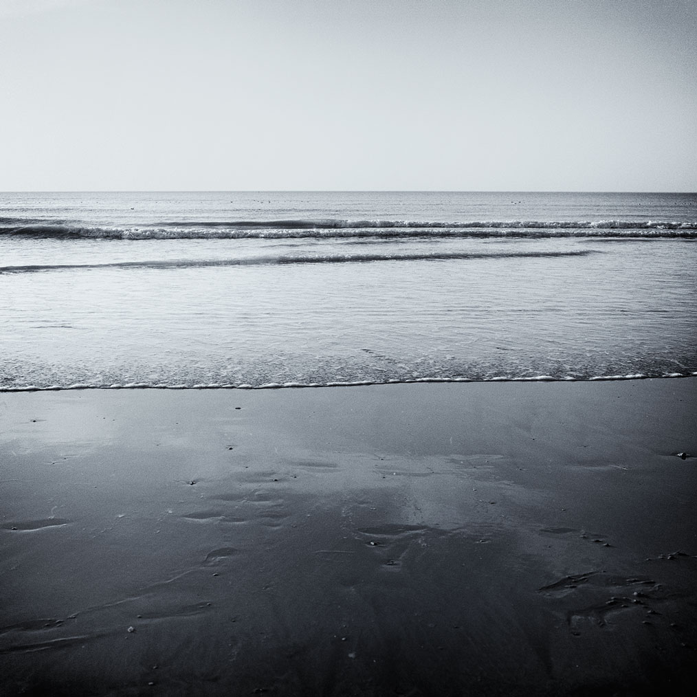 Photographie numérique de la mer de Picardie et d'un bout de plage