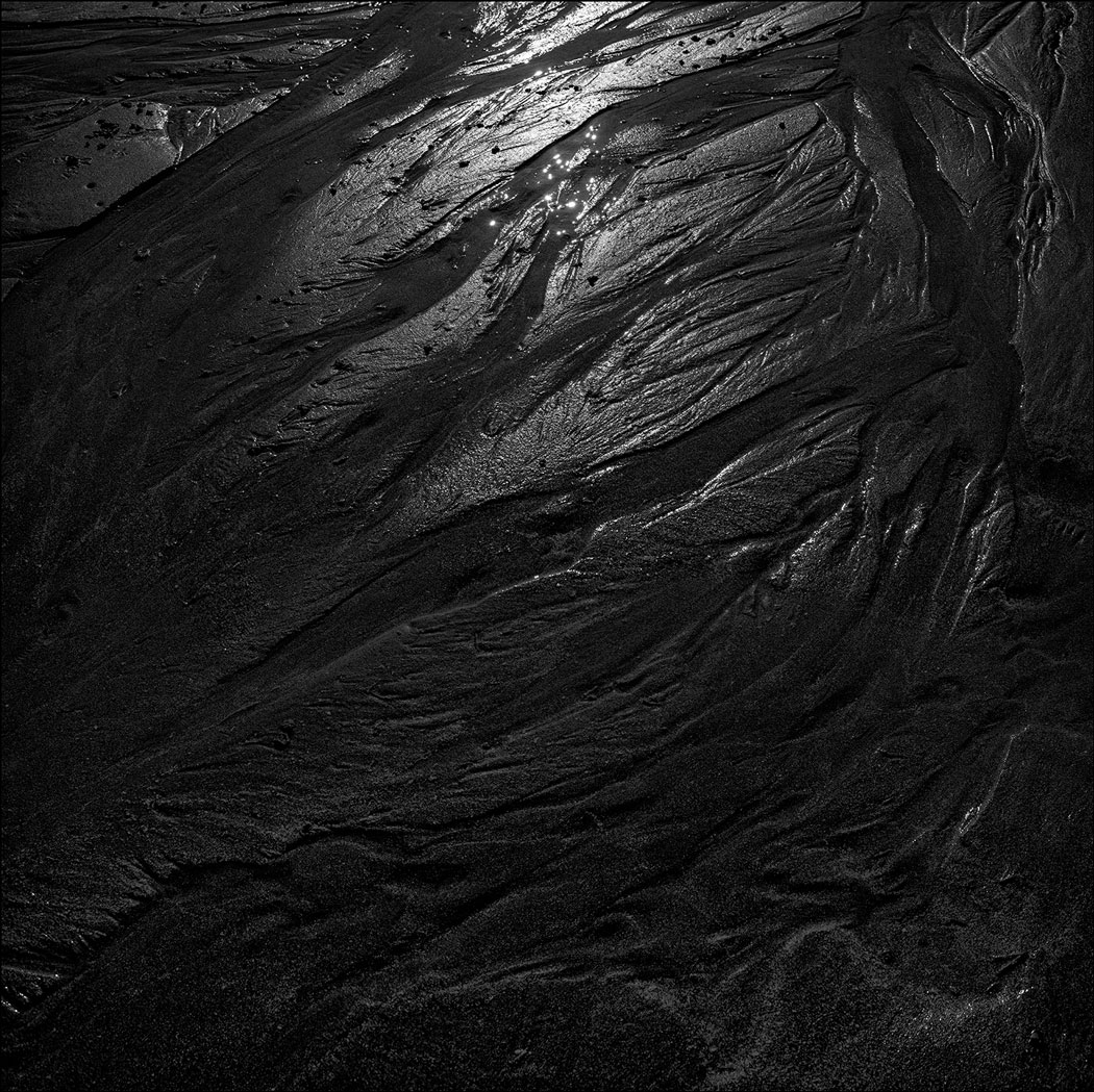 Photographie numérique déssaturé détaillé du sable à Ault